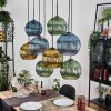Koyoto Lampadario a sospensione, Lampada a sfera, Lampada a sospensione Écru, Nero, 8-Luci