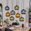Koyoto Lampadario a sospensione, Lampada a sfera, Lampada a sospensione Écru, Nero, 8-Luci