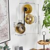 Koyoto Lampada a sfera, Applique Oro, Chiaro, 3-Luci