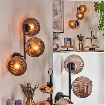 Koyoto Lampada a sfera, Applique Ramato, 3-Luci