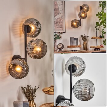 Ripoll Lampada a sfera, Applique Grigio fumo, 3-Luci Ripoll Lampada a sfera, Applique Grigio fumo, 3-Luci