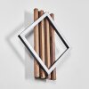 Ellekilde Applique LED Marrone, Aspetto del legno, Nero, 1-Luce