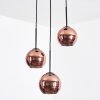 Koyoto Lampadario a sospensione, Lampada a sfera, Lampada a sospensione a cluster 30 cm Ramato, 3-Luci