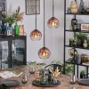 Koyoto Lampadario a sospensione, Lampada a sfera, Lampada a sospensione a cluster 30 cm Chiaro, Ramato, 3-Luci