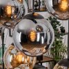 Gastor Lampadario a sospensione, Lampada a sfera, Lampada a sospensione Ambrato, Grigio fumo, 8-Luci