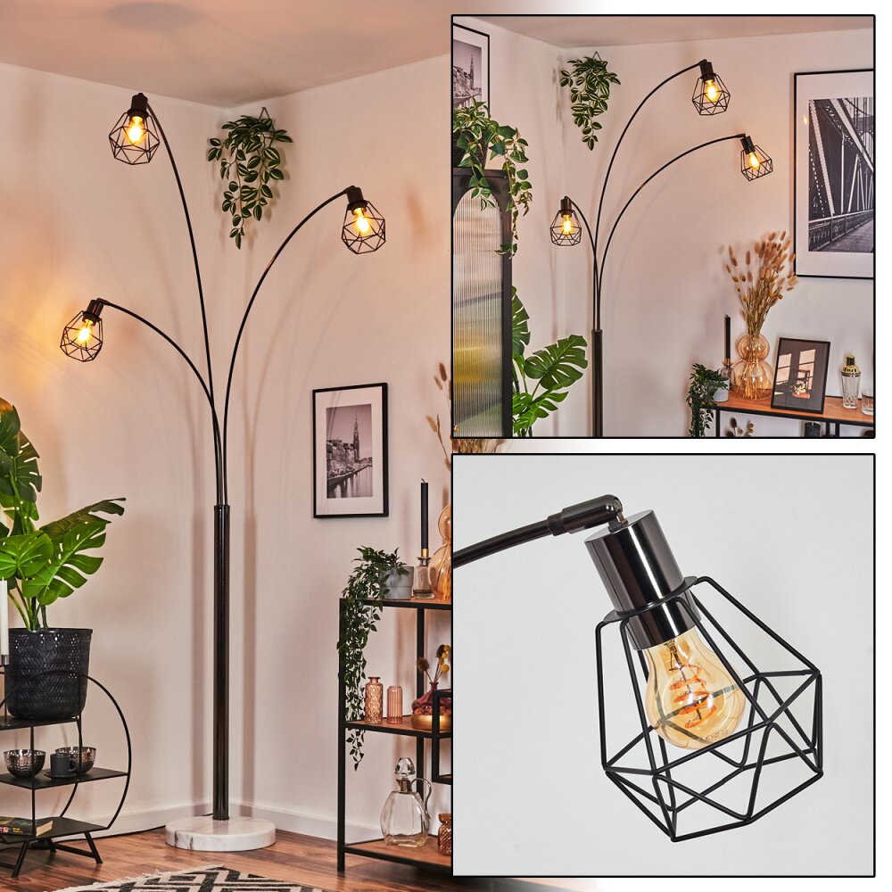 Yaak Lampada da terra Cromo, Nero, Bianco, 3-Luci main product photo