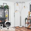 Codecreo Lampada da terra Nichel opaco, Nero, Bianco, 3-Luci