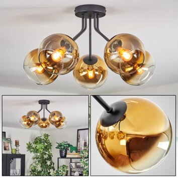 Koyoto Plafoniera, Lampada a sfera 52 cm Oro, Chiaro, 5-Luci