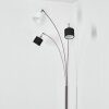 Bassagoda Lampada da terra Nichel opaco, Nero, 3-Luci