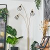 Yaak Lampada da terra Ottone, Nero, 3-Luci
