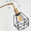 Yaak Lampada da terra Ottone, Nero, 3-Luci