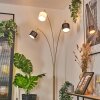 Bassagoda Lampada da terra Ottone, Nero, 3-Luci