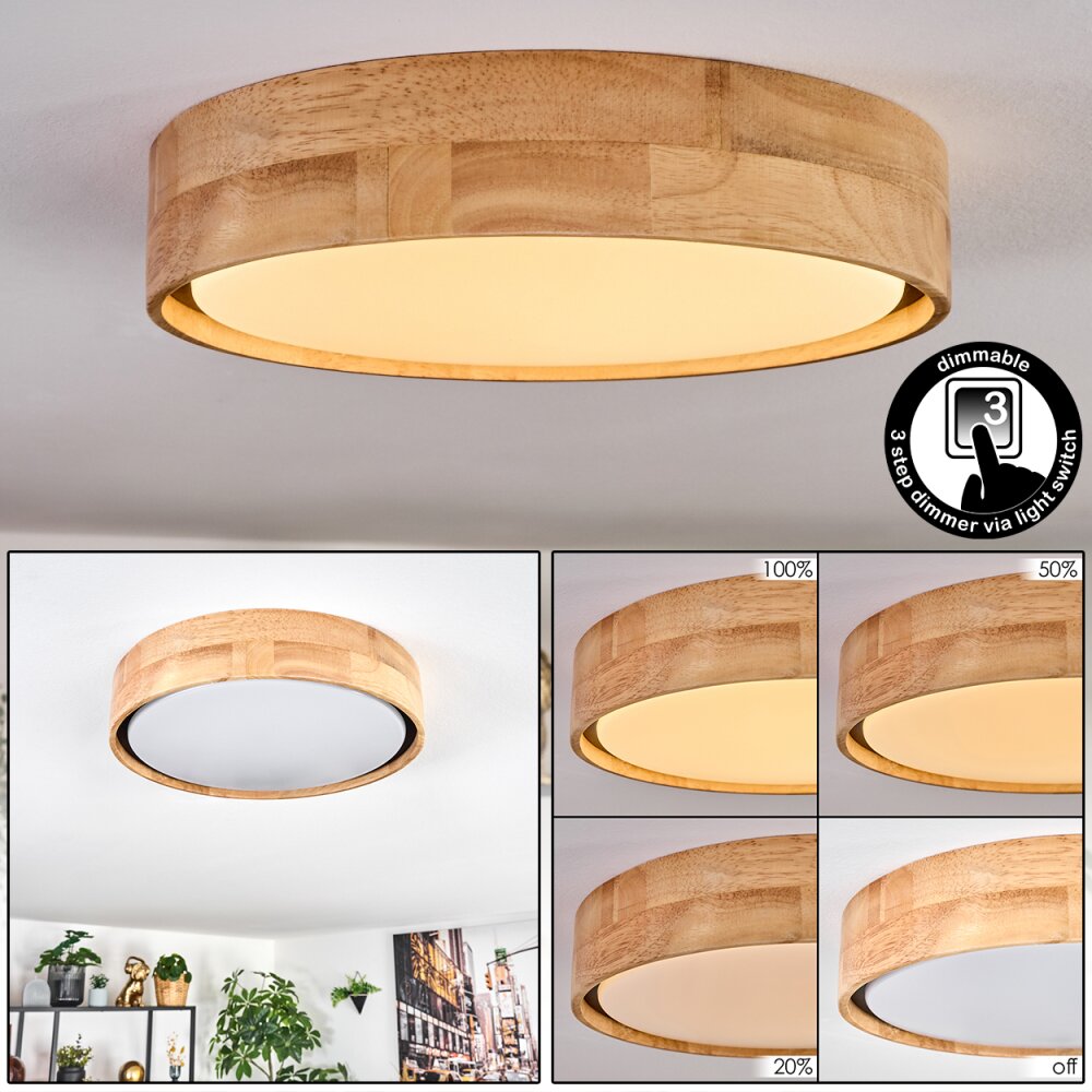 Melstad Plafoniera LED Écru, Bianco, 1-Luce main product photo