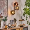 Ripoll Lampada a sfera, Applique Cromo, Oro, Chiaro, Ramato, Grigio fumo, 3-Luci