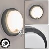 Jelad Lampada da parete per esterno, Applique LED Nero, 1-Luce, Sensori di movimento