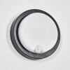 Jelad Lampada da parete per esterno, Applique LED Nero, 1-Luce, Sensori di movimento