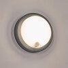 Jelad Lampada da parete per esterno, Applique LED Nero, 1-Luce, Sensori di movimento