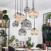 Ripoll Lampadario a sospensione, Lampada a sfera, Lampada a sospensione Écru, Nero, 8-Luci
