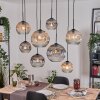 Ripoll Lampadario a sospensione, Lampada a sfera, Lampada a sospensione Écru, Nero, 8-Luci