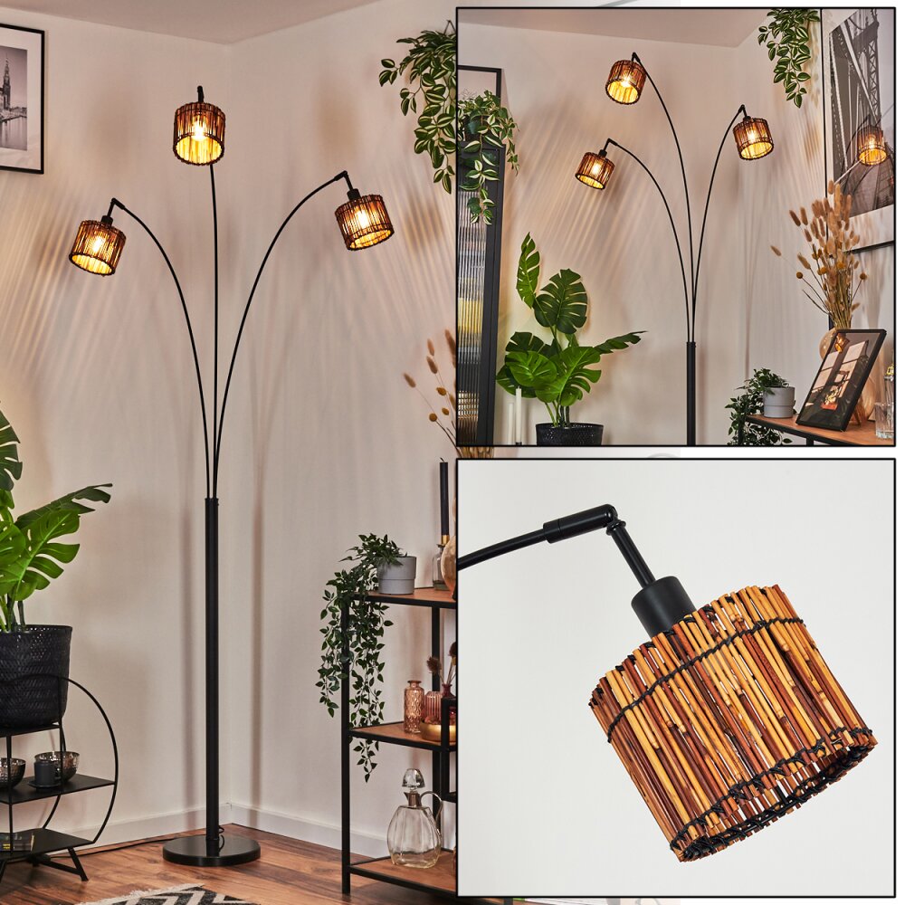 Cando Lampada da terra Nero, 3-Luci main product photo