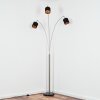 Alsen Lampada da terra Nichel opaco, Nero, 3-Luci