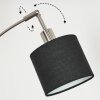 Bassagoda Lampada da terra Nichel opaco, Nero, 3-Luci
