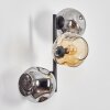 Ripoll Lampada a sfera, Applique Ambrato, Grigio fumo, 3-Luci