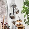 Ripoll Lampada a sfera, Applique Cromo, Grigio fumo, 3-Luci