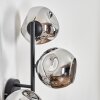 Ripoll Lampada a sfera, Applique Cromo, Grigio fumo, 3-Luci