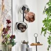 Ripoll Lampada a sfera, Applique Cromo, Ramato, Grigio fumo, 3-Luci