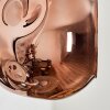 Ripoll Lampada a sfera, Applique Cromo, Ramato, Grigio fumo, 3-Luci