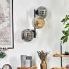 Ripoll Lampada a sfera, Applique Ambrato, Grigio fumo, 3-Luci