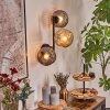 Ripoll Lampada a sfera, Applique Ambrato, Grigio fumo, 3-Luci