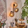 Ripoll Lampada a sfera, Applique Ambrato, Grigio fumo, 3-Luci