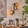 Ripoll Lampada a sfera, Applique Cromo, Chiaro, Grigio fumo, 3-Luci