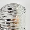 Ripoll Lampada a sfera, Applique Cromo, Chiaro, Grigio fumo, 3-Luci