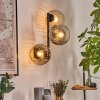 Ripoll Lampada a sfera, Applique Ambrato, Chiaro, Grigio fumo, 3-Luci
