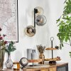 Ripoll Lampada a sfera, Applique Ambrato, Chiaro, Grigio fumo, 3-Luci