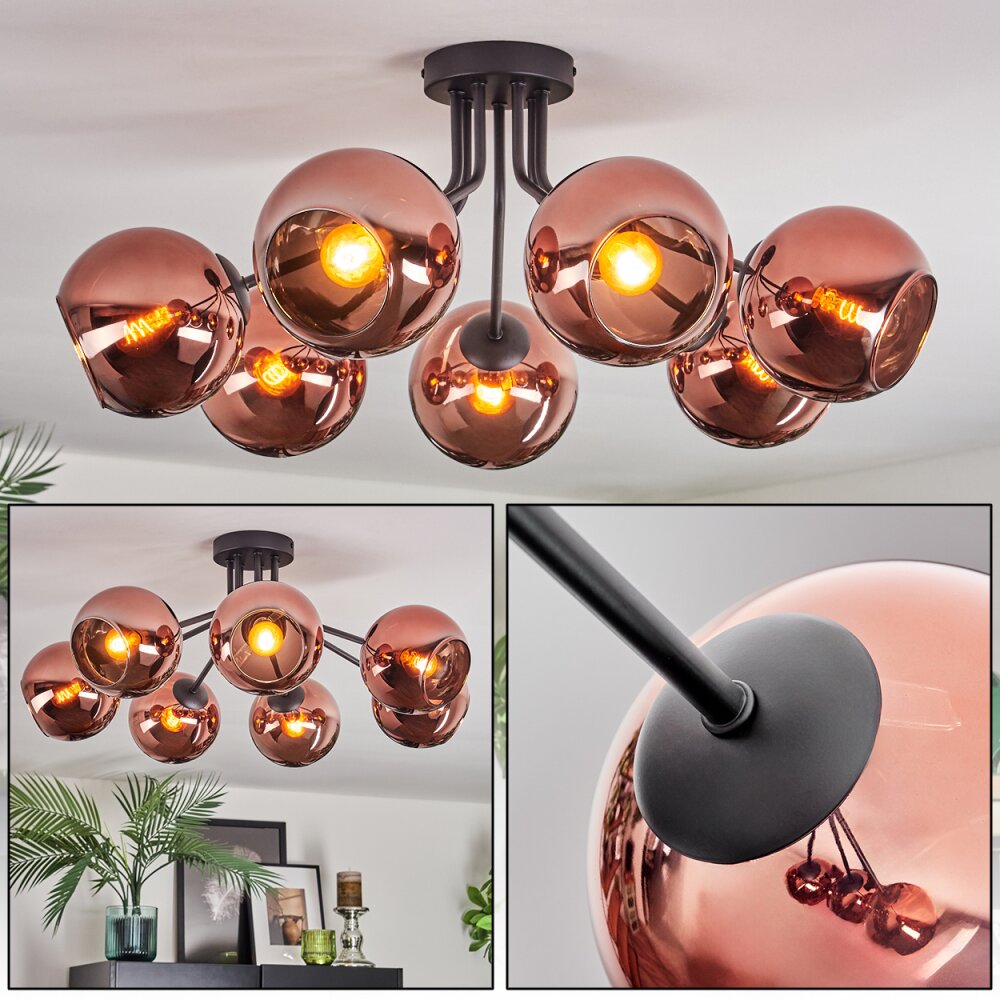 Koyoto Plafoniera, Lampada a sfera Ramato, 7-Luci main product photo