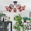 Koyoto Plafoniera, Lampada a sfera Chiaro, Ramato, 7-Luci