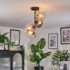 Koyoto Plafoniera, Lampada a sfera Ambrato, Chiaro, Grigio fumo, 4-Luci