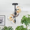 Koyoto Plafoniera, Lampada a sfera Ambrato, Chiaro, Grigio fumo, 4-Luci