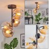 Koyoto Plafoniera, Lampada a sfera Ambrato, Chiaro, 4-Luci