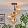 Koyoto Plafoniera, Lampada a sfera Ambrato, Chiaro, 4-Luci