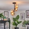 Koyoto Plafoniera, Lampada a sfera Ambrato, Chiaro, 4-Luci