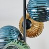 Koyoto Plafoniera, Lampada a sfera Blu, Oro, Verde, 4-Luci