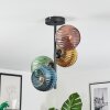 Koyoto Plafoniera, Lampada a sfera Blu, Oro, Verde, Ramato, 4-Luci