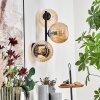 Koyoto Lampada a sfera, Applique Ambrato, 3-Luci