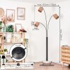 Soungou Lampada da terra Nero, Bianco, 3-Luci