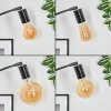 Codecro Lampada da terra Cromo, Nero, Bianco, 5-Luci